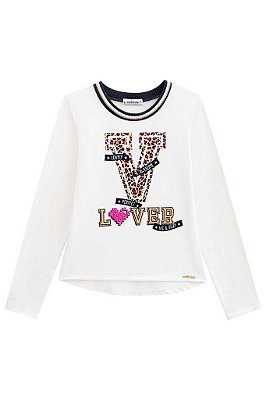 Blusa Infantil Feminina Manga Longa Vic&Vicky 40843