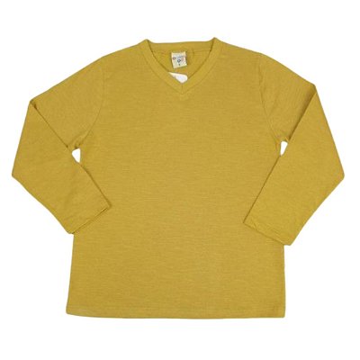 Camiseta Infantil Masculina Manga longa Cor Mostarda Have Fun 22959