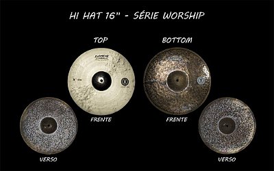 PRATO DOMENE WORSHIP HIHAT 16 PAR TOP/BOTTOM 16HHBWSP