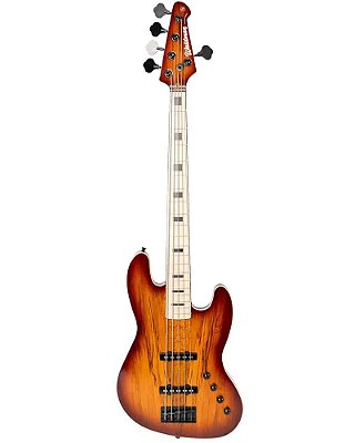 BAIXO WALDMAN GJJF455A SPSB 5 CORDAS ATIVO SUNBURST