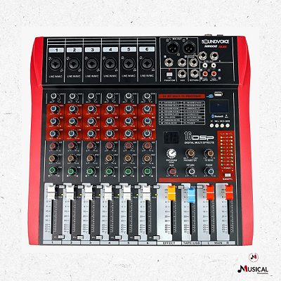 MESA SOUNDVOICE MR602 RUBI 6 CANAIS