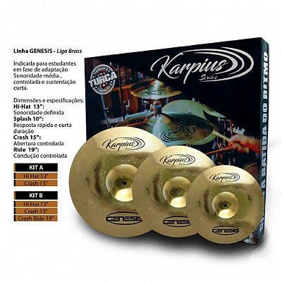 PRATO KARPIUS LATAO CYMBAL GENESIS KIT 13 15 19