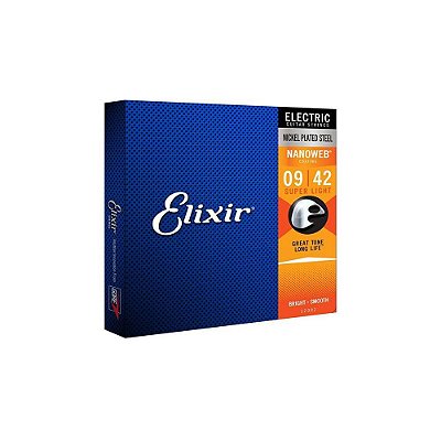 ENCORDOAMENTO ELIXIR GUITARRA 009 SUPER LIGHT NANOWEB