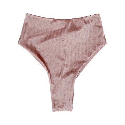 Nude Canelado - Calça Jambo Cintura Alta