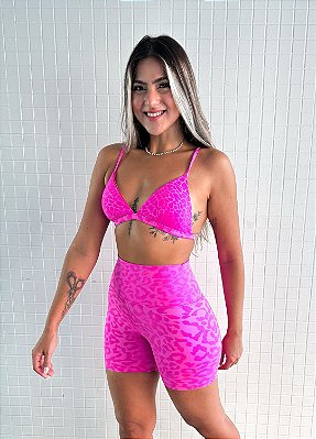 Fúcsia - Top Oásis Triângulo Fixo