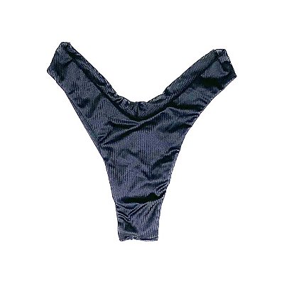 Preto Canelado - Calça Vibe Asa-delta