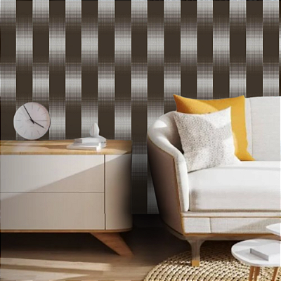 Papel de Parede Degrade Marrom com Prata Vinilico e Lavavel