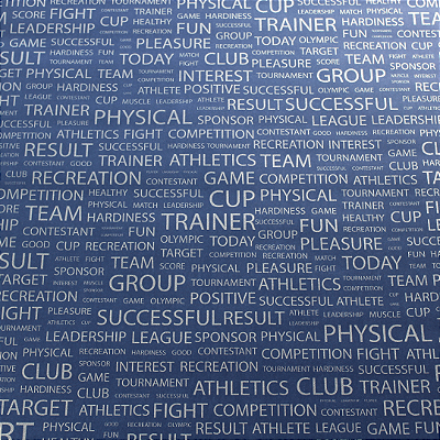 Papel de Parede Frases Azul Royal Rolo com 10 Metros