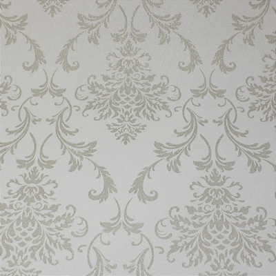 Papel de Parede Arabesco Ouro Branco Rolo com 10 Metros