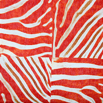 Papel de Parede Animal Print Terracota Rolo com 10 Metros
