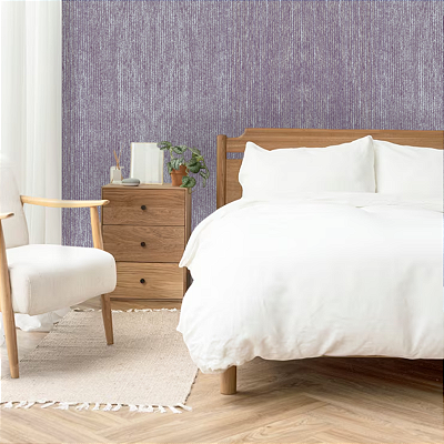 Papel de Parede Textura em Tom de Lilás Rolo com 10 Metros