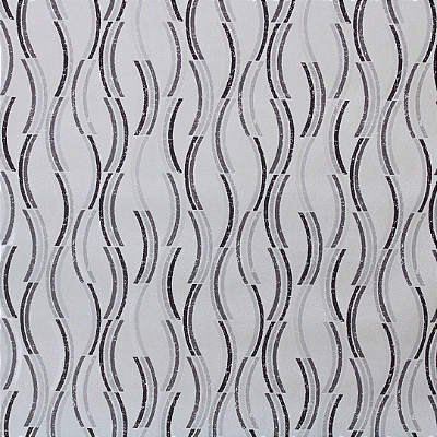 Papel de Parede Geométrico Branco Rolo com 10 Metros