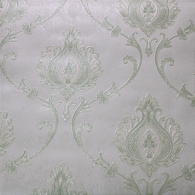 Papel de Parede Arabesco Verde Claro Rolo com 10 Metros