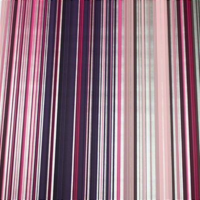 Papel de Parede Listrado em Tons de Rosa e Roxo Rolo com 10 Metros