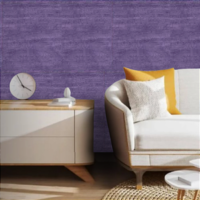 Papel de Parede Importado Texturizado Lilás Rolo com 10 Metros