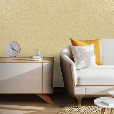 Papel de Parede Texturizado na Cor Areia Rolo com 10 Metros