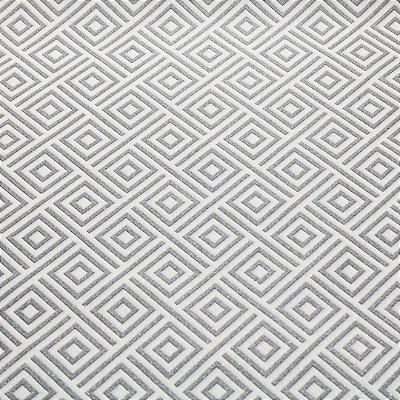 Papel de Parede Geométrico Branco com Brilho Rolo com 10 Metros