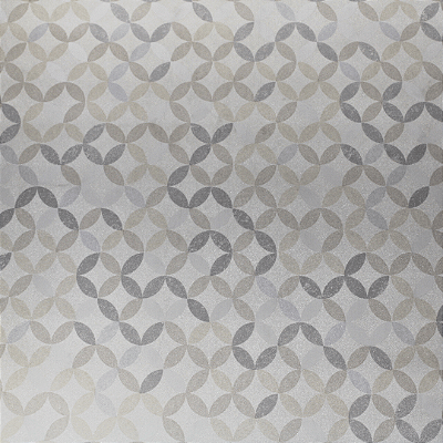 Papel de Parede Geométrico em Tons de Creme Rolo com 10 Metros