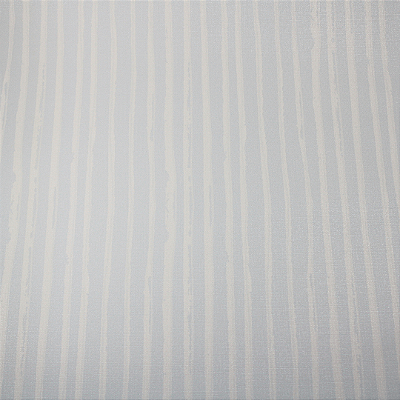 Papel de Parede Listrado Branco e Azul Bebê Rolo com 10 Metros