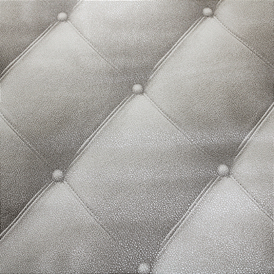 Papel de Parede Capitone Bege Claro Rolo com 10 Metros