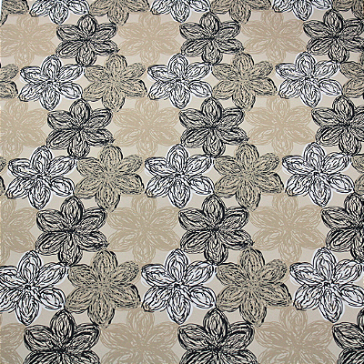 Papel de Parede Floral Tons de Bege Rolo com 10 Metros