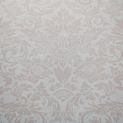 Papel de Parede Folhagens Rosa Claro Rolo com 10 Metros