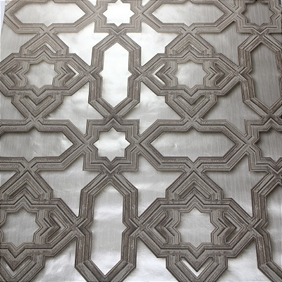 Papel de Parede Geométrico 3D em Tons Dourado Rolo com 10 Metros