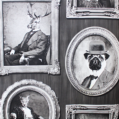 Papel de Parede Quadros Vintage Rolo com 10 Metros