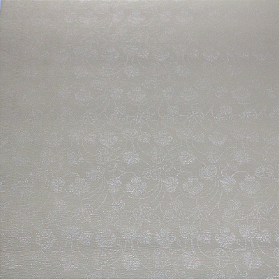 Papel de Parede Floral Off White Rolo com 10 Metros