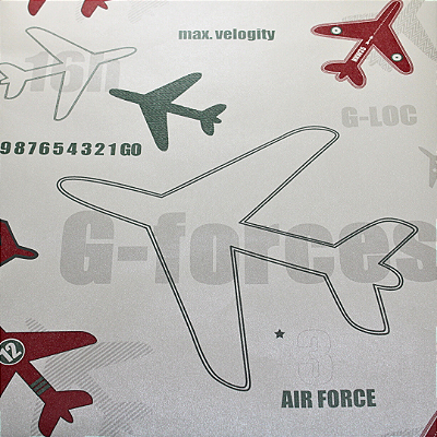 Papel de Parede Aviação em Tom de Creme Rolo com 10 Metros