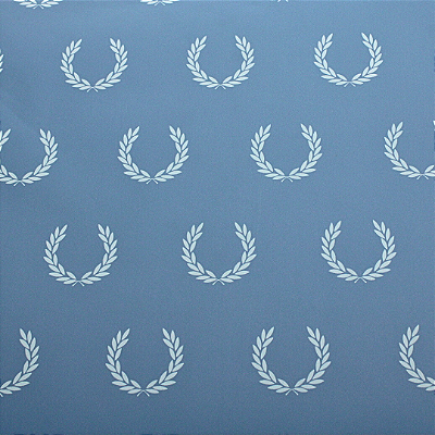 Papel de Parede Folhagens em Tom de Azul Rolo com 10 Metros