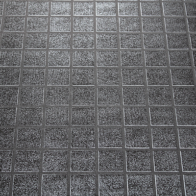 Papel de Parede Quadriculado Acinzentado Rolo com 10 Metros