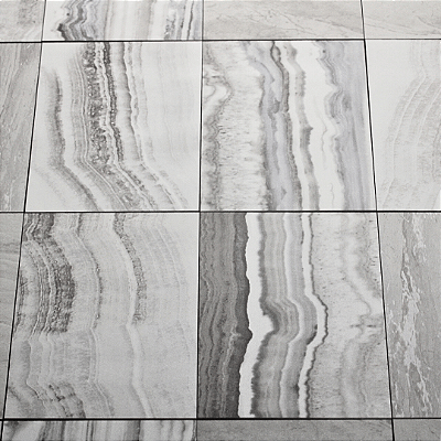 Papel de Parede Quadriculado em Tom de Crômio Rolo com 10 Metros