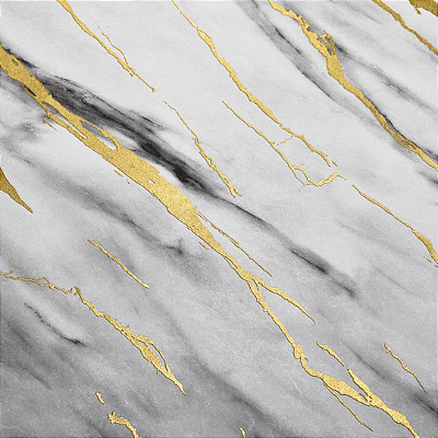 Papel de Parede Mármore em Tons de Dourado e Branco Rolo com 10 Metros