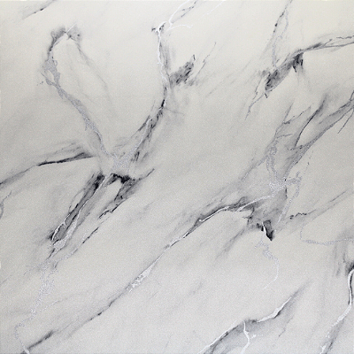 Papel de Parede Mármore em Tons de Gelo e Prata Rolo com 10 Metros