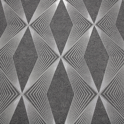 Papel de Parede Abstrato em Tons de Cinza Rolo com 10 Metros