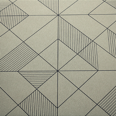 Papel de Parede Geométrico em Tom de Dourado Rolo com 10 Metros