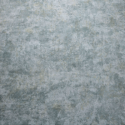 Papel de Parede Cimento Queimado Verde e Dourado Rolo com 10 Metros