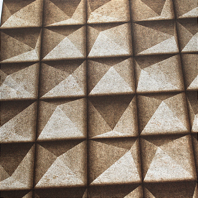 Papel de Parede Geométrico 3D Marrom Rolo com 10 Metros