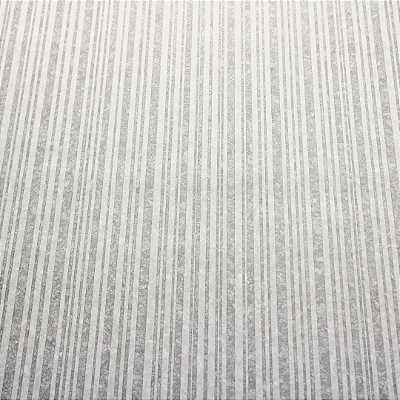 Papel de Parede Texturizado e Listrado Bege Claro Rolo com 10 Metros