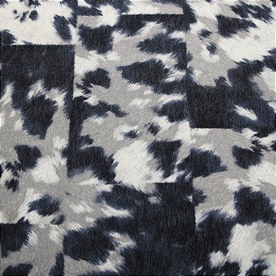 Papel de Parede Animal Print Tons Azul e Cinza Rolo com 10 Metros
