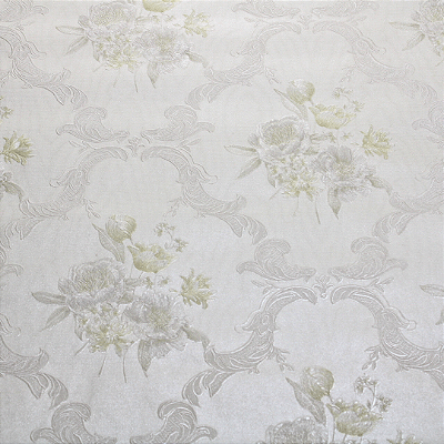 Papel de Parede Floral Bege Claro Rolo com 10 Metros