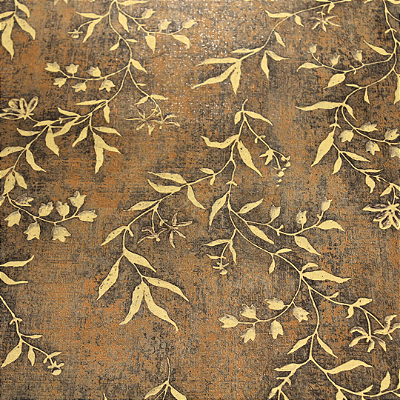 Papel de Parede Folhagens em Tons Terrosos Rolo com 10 Metros