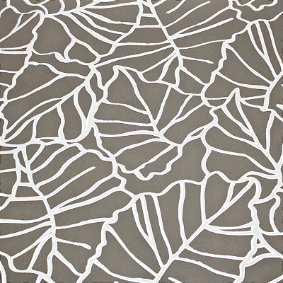 Papel de Parede Folhagens em Tom de Fendi Rolo com 10 Metros