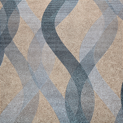 Papel de Parede Bailarina Tons de Marrom e Prata Rolo com 10 Metros