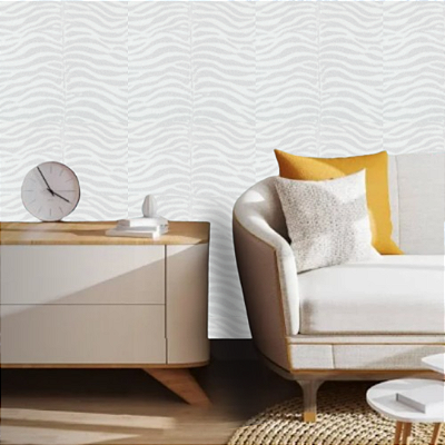 Papel de Parede Animal Print em Tom de Crômio Rolo com 10 Metros