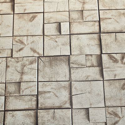 Papel de Parede Madeira em Tom Caramelo Rolo com 10 Metros
