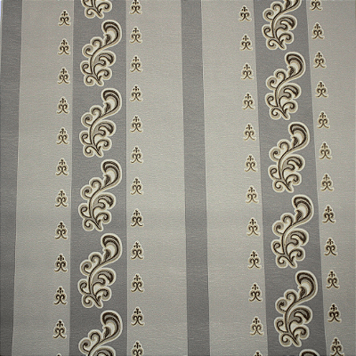 Papel de Parede Listrado Tons de Fendi e Dourado Rolo com 10 Metros