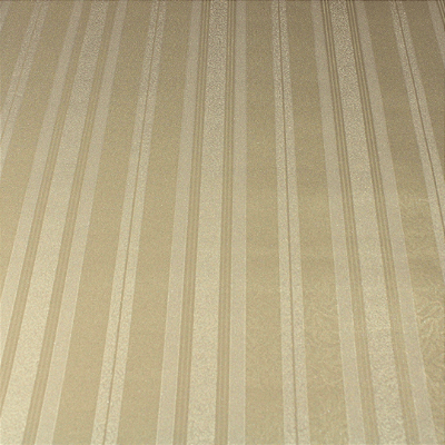Papel de Parede Listrado em Tons de Dourado Rolo com 10 Metros