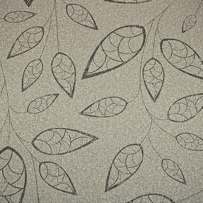 Papel de Parede Folhagens Tom de Areia Rolo com 10 Metros
